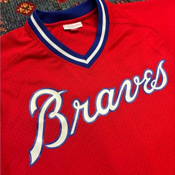 🔥 Mitchell and Ness Atlanta Braves 44 Dale Murphy Jersey size 40 M NWOT MLB 🔥 - Picture 2 of 9